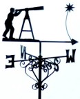 Unique weather-vane at Farthings